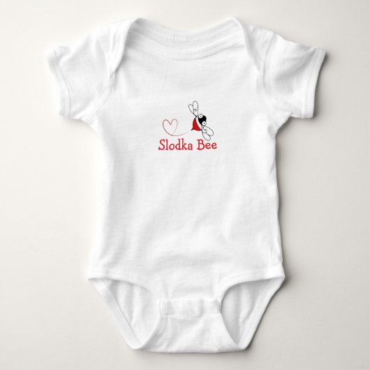Słodka Bee Baby Bodysuit (Voorkant)