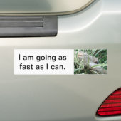sloep bumpersticker (Op auto)