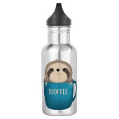 Sloffee Sloth dans une bouteille d'eau de bouillie (Gauche)