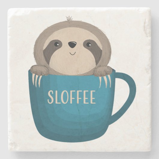 Sloffee! Stenen Onderzetter (Voorkant)