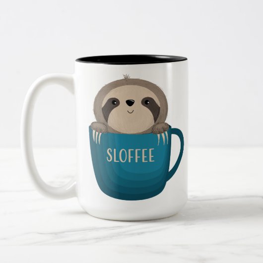 Sloffee! Tweekleurige Koffiemok (Links)