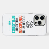 Slogan AI - Codé avec la compassion alimenté (Verso Horizontal)