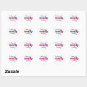 Slogan baby girl is loading. baby meisje opkomst hart sticker (Vel)