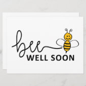 Slogan Bee well soon. Van harte beterschap ! (Voorkant / Achterkant)