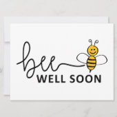 Slogan Bee well soon. Van harte beterschap ! (Voorkant)