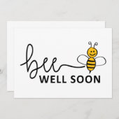 Slogan Bee well soon. Van harte beterschap ! (Voorkant / Achterkant)