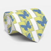 Slogan Butterfly Stropdas (Opgerold)