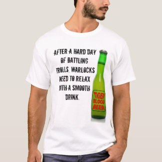 Slogan drôle de bière de sang de tigre de T-shirt