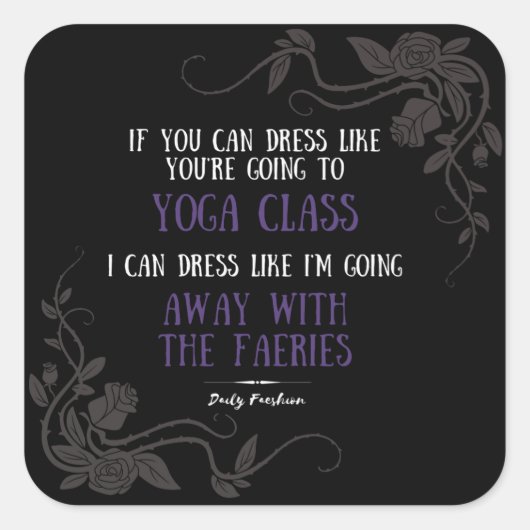 Slogan Faeshion quotidien - Sticker noir (Devant)