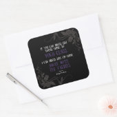 Slogan Faeshion quotidien - Sticker noir (Enveloppe)