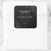 Slogan Faeshion quotidien - Sticker noir (Sac)