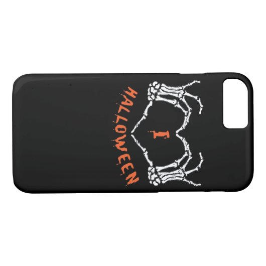 Slogan Halloween. Hartgebaar gemaakt van skelet Case-Mate iPhone Case (Achterkant (Horizontaal))