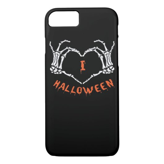 Slogan Halloween. Hartgebaar gemaakt van skelet Case-Mate iPhone Case (Achterkant)