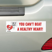  Slogan Heart Healthy Bumpersticker (Op auto)