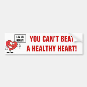  Slogan Heart Healthy Bumpersticker