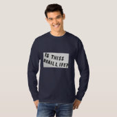 Slogan imprimé T-shirt pour hommes (Devant entier)