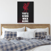Slogan Liverpool - YNWA Canvas Afdruk (Insitu (Slaapkamer))