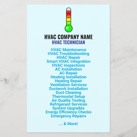 Slogan, Logo en QR-code | Verwarming en koeling HV Flyer (Achterkant)