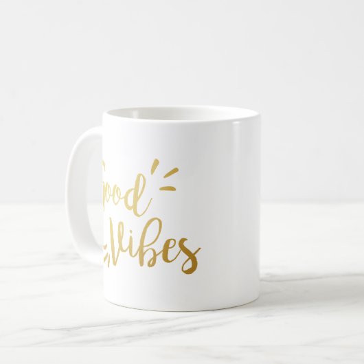 Slogan Mug | Good Vibes | or or or (Devant gauche)