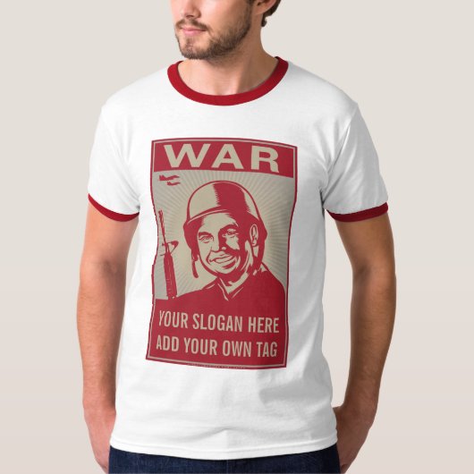 Slogan personnalisable de guerre et T-shirt de (Devant)