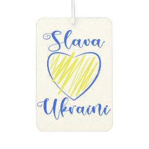 Slogan Slava Ukraine Glory naar het hart van Oekra Luchtverfrisser