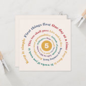 Slogan Spiral Kaart (Voorkant / Achterkant in situ)