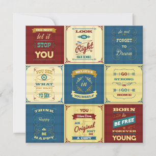 Slogan Typografie Feestdagenkaart