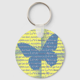 Slogan Vlinder Sleutelhanger