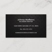 Slogans Bulldozer Carte de visite (Dos)