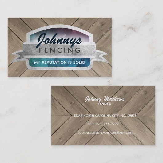 Slogans de clôture Cartes de visite (Devant / Derrière)