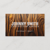 Slogans de construction Cartes de visite (Devant)