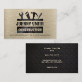 Slogans de construction Cartes de visite (Devant / Derrière)