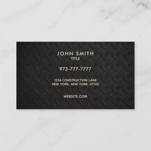 Slogans de construction Cartes de visite (Dos)