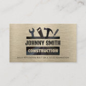 Slogans de construction Cartes de visite (Devant)