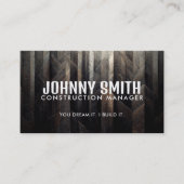 Slogans de construction Cartes de visite (Devant)