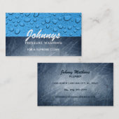 Slogans de lavage de pression Cartes de visite (Devant / Derrière)