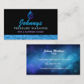 Slogans de lavage de pression Cartes de visite (Devant / Derrière)