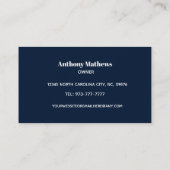 Slogans de plomberie Cartes de visite (Dos)