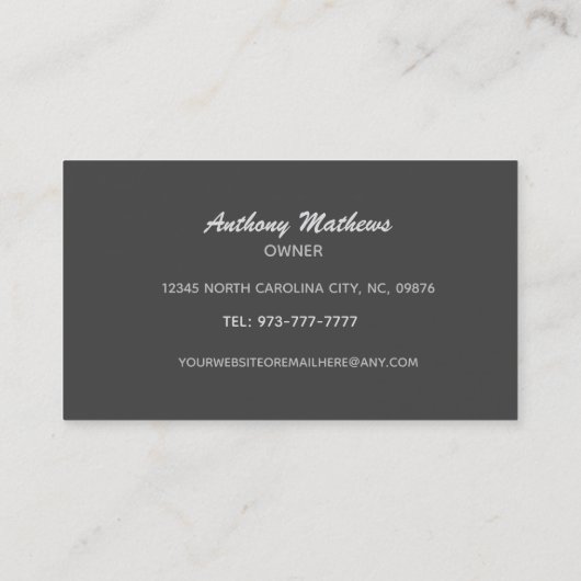 Slogans de plomberie Cartes de visite (Dos)