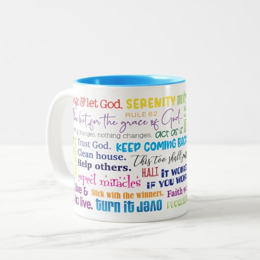 Slogans de récupération Café Mug (Devant gauche)