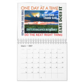 slogans de récupération en 12 étapes calendrier 25 (Mar 2027)