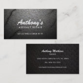 Slogans de réparation d'asphalte Cartes de visite (Devant / Derrière)