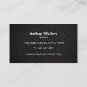 Slogans de réparation d'asphalte Cartes de visite (Dos)