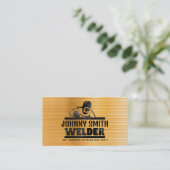 Slogans de soudure d'or Cartes de visite (Debout devant)