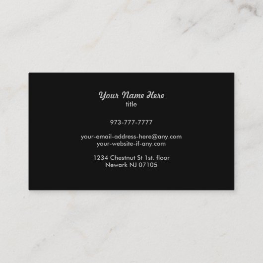 Slogans de toit Carte de visite (Dos)