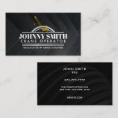 Slogans des opérateurs de grue Cartes de visite (Devant / Derrière)