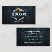 Slogans d'excavateur Cartes de visite (Devant / Derrière)