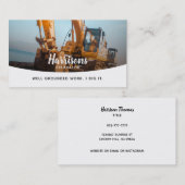 Slogans d'excavateur Cartes de visite (Devant / Derrière)