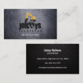 Slogans d'excavateur Cartes de visite (Devant / Derrière)
