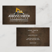 Slogans d'excavation Cartes de visite (Devant / Derrière)